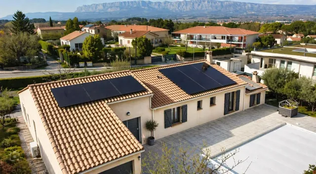 Installation de panneaux photovoltaïques sur toiture