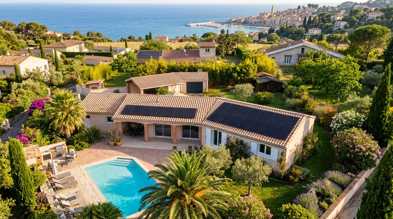 Panneaux solaires à Menton : installation, prix et aides 2026